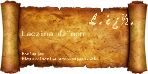 Laczina Ámon névjegykártya